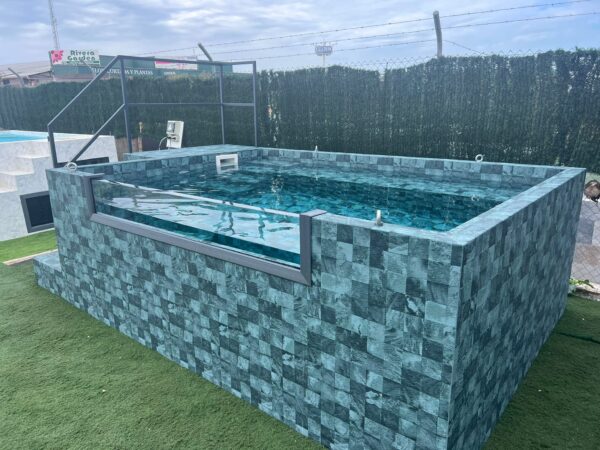Piscina de patio MIAMI 3,90 x 2,40x1,12  con lámina PREMIUM (42SL/25 TA) - Imagen 3