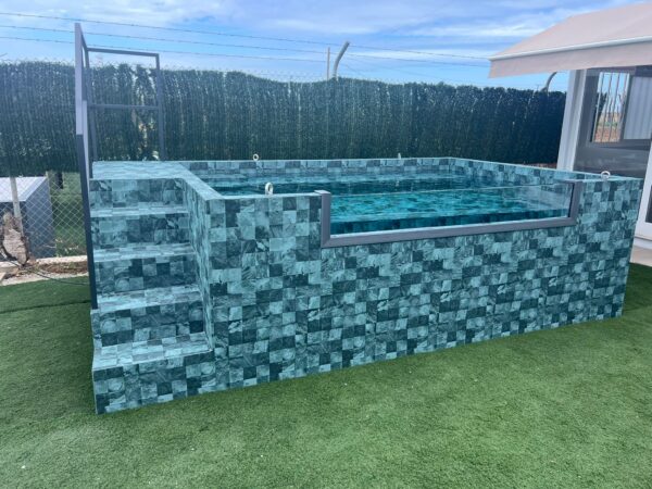 Piscina de patio MIAMI 3,90 x 2,40x1,12  con lámina PREMIUM (42SL/25 TA) - Imagen 4