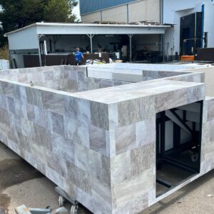 Piscina de patio MIAMI 4,90 x 2,40x1,12 m (39SL TA) Escalera Izquierda